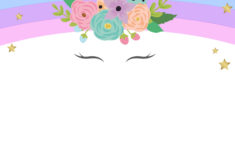 FREE Printable Golden Unicorn Birthday Invitation Template Download