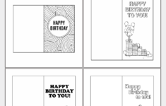 10 Best Printable Folding Birthday Cards Printablee