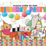 25 Kids Party Invites With Envelopes Kids Birthday Invitations