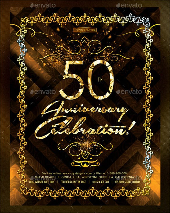 45 50th Birthday Invitation Templates Free Sample Example Format 