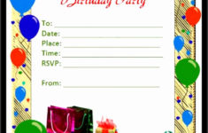 6 Birthday Invitation Card Template Word SampleTemplatess