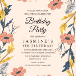 7 Aesthetic Spring Inspired Birthday Invitation Templates For Your