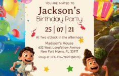 8 Disney Luca Birthday Invitation Templates For Your Kid s Birthday