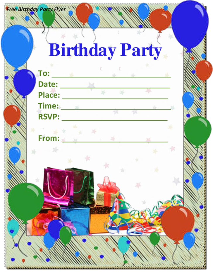 Birthday Party Invitation Templates