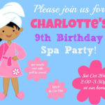 9 Year Old Girl Birthday Party Invitations
