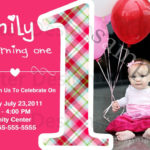 Baby Girl 1st Birthday Invitations