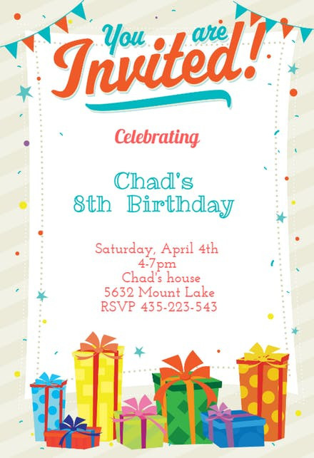 Free Evite Birthday Invitations