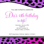 Birthday Invitation Templates For 12 Year Old Cards Design Templates