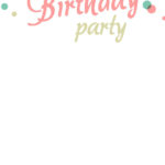 Birthday Party Dots Free Birthday Invitation Template Greetings