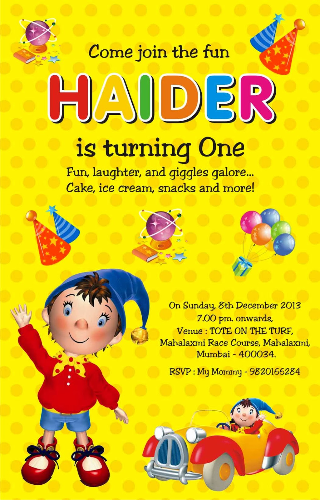 Birthday Party Invitation Card Invite Personalised Return Gifts Mumbai 