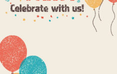 Celebrate With Us Birthday Invitation Template Free Greetings Island