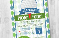 Custom Birthday Party Invitation Golf Theme NO PHOTO Etsy Birthday
