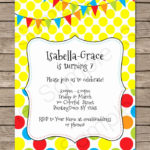 Editable Birthday Invitations Templates Free New Colorful Bunting