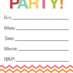 Fill In The Blank Birthday Party Invitation Printable Birthday