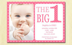 First Birthday Baby Girl Invitation DIY Photo Printable
