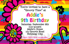 Free 10 Year Old Girls Birthday Invitation