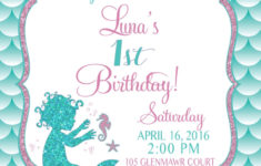FREE 7 Mermaid Birthday Invitation Designs Examples In PSD AI