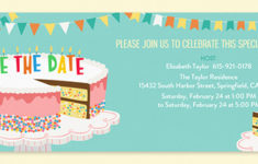 Free Birthday Party Save The Date Invitations Evite