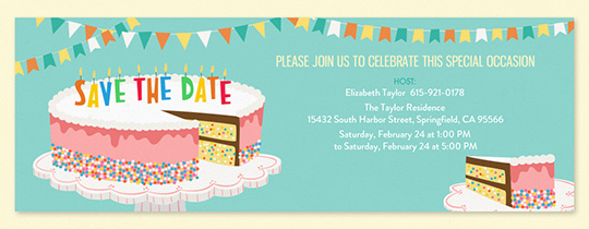 Free Birthday Party Save The Date Invitations Evite