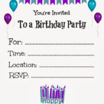 Free Printable Birthday Invitations Online FREE Printable Birthday