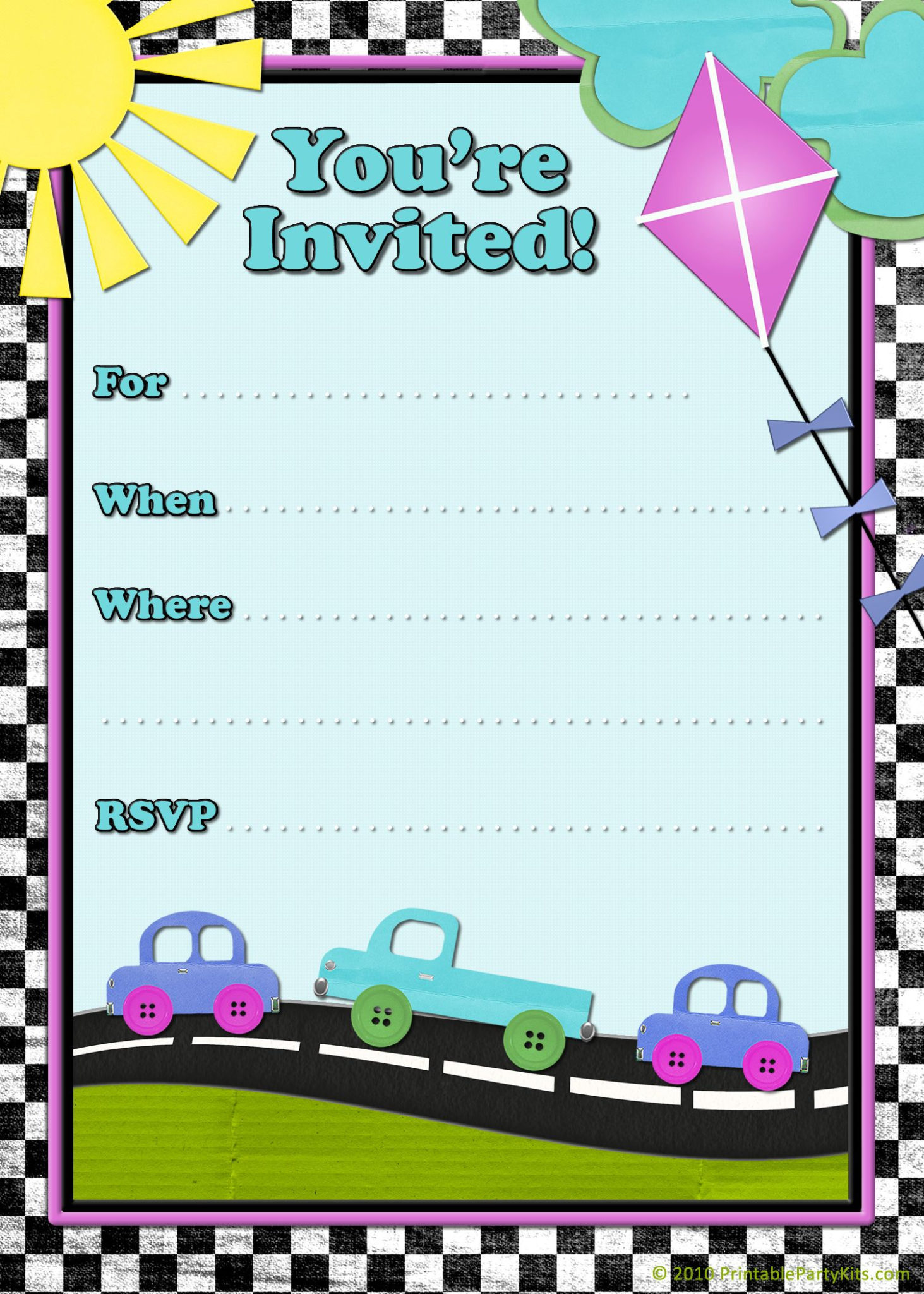 Free Printable Boys Birthday Party Invitations Boy Birthday | Birthday ...
