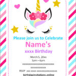 FREE Printable Girl Birthday Invitations Templates Party Invitation