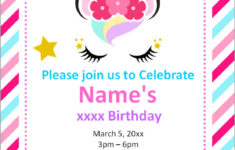 FREE Printable Girl Birthday Invitations Templates Party Invitation