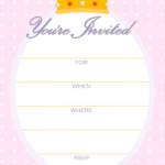 FREE Printable Golden Unicorn Birthday Invitation Template Download