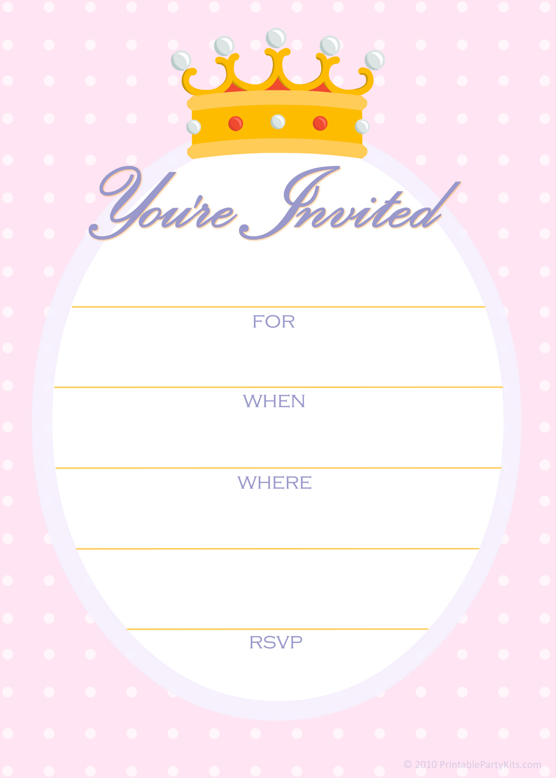 FREE Printable Golden Unicorn Birthday Invitation Template Download 