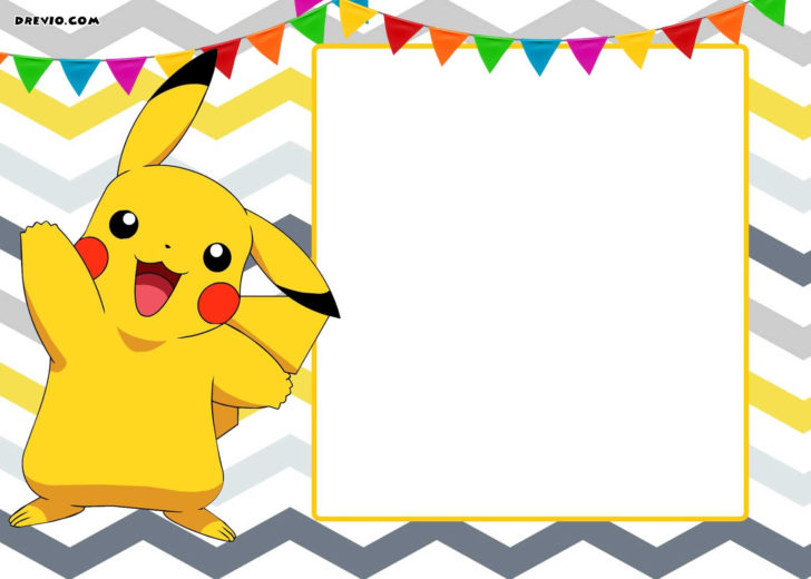 Birthday Invite Printable Free Pokemon