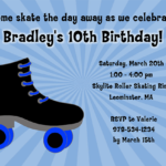 FREE Printable Roller Skating Birthday Party Invitations Download