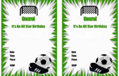 Free Printable Soccer Birthday Party Invitations Soccer Birthday