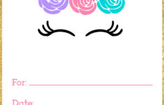 Free Printable Unicorn Invitations Template Paper Trail Design