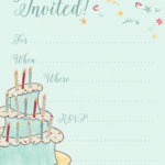 FREE Printable Whimsical Birthday Party Invitation Template Birthday