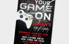 Get Your Game On Birthday Invite Gaming Birthday Invitation Etsy