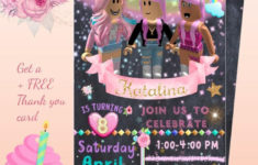 Girl Roblox Invitation Girl Roblox Invitations Girl Roblox Invitation