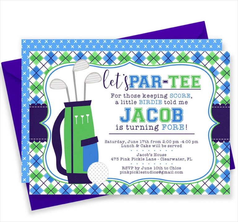 Golf Party Invitation 13 Examples Format Pdf Examples | Birthday ...