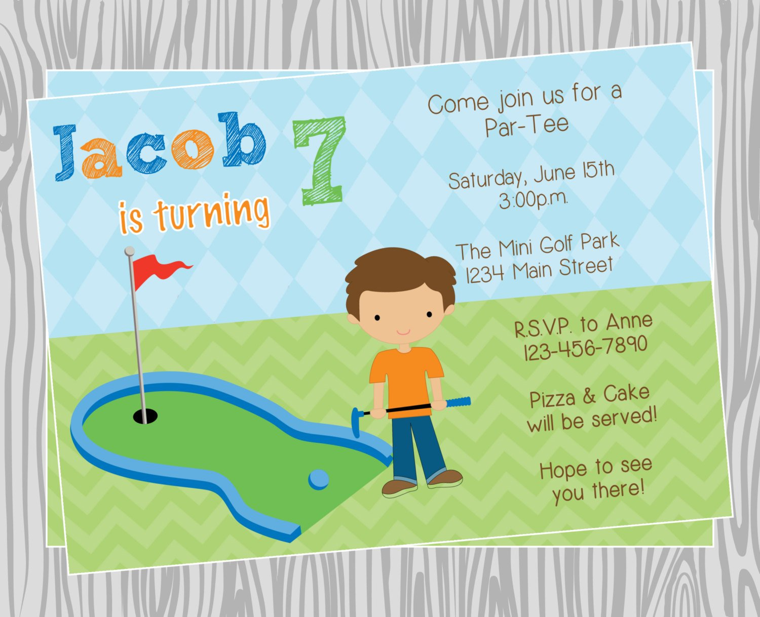 Golf Themed Birthday Invitations Ideas Bagvania FREE Printable 