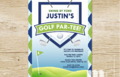 Golf Themed Birthday Invitations Ideas FREE Printable Birthday