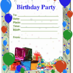 Kids Birthday Party Invitation Template Mickey Mouse Invitations