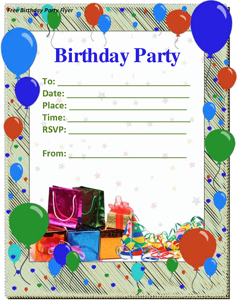 Kids Birthday Party Invitation Template Mickey Mouse Invitations 