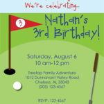 Mini Golf Birthday Invitation Custom Little Golfer Birthday Etsy