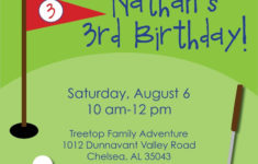 Mini Golf Birthday Invitation Custom Little Golfer Birthday Etsy