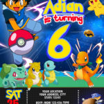 Pokemon Birthday Party Invitation Fantastic Invite