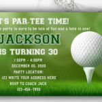 Printable Golf Birthday Invitations Instant Download Bobotemp