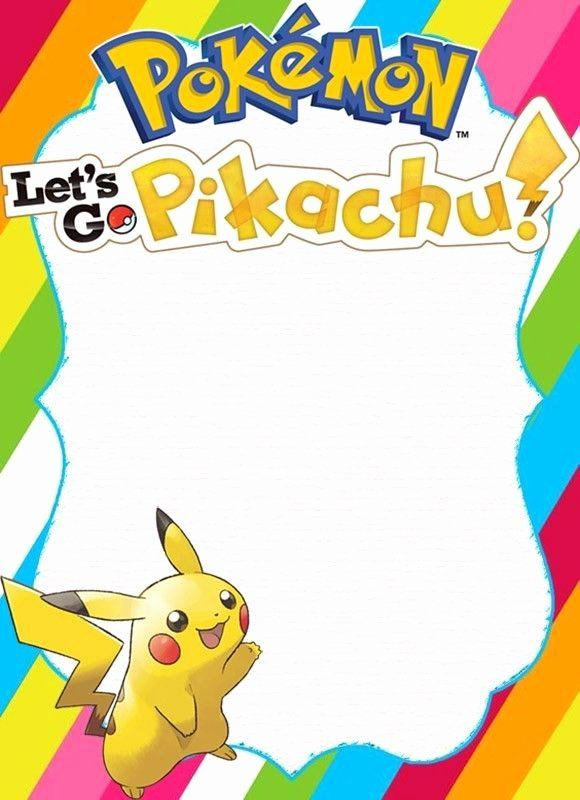 Printable Pokemon Birthday Invitations Beautiful Free Pikachu Birthday 