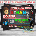 Roblox Birthday Invitation Templates Robux Earn Free