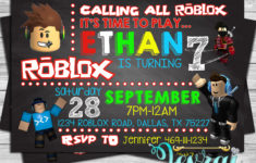 Roblox Birthday Invitation Templates Robux Earn Free