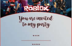 Roblox Birthday Party Invitation Template Invitation World