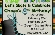 Roller Skating Party Invitation Template Elegant Roller Skating Birt